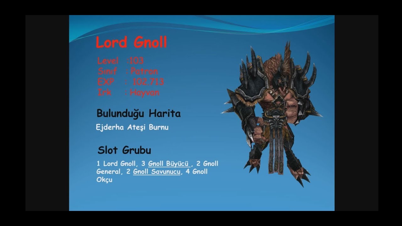 Metin2 Tr Lord Gnoll Nerdedir-Nerede Çıkar - YouTube