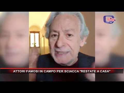 ATTORI FAMOSI IN CAMPO PER SCIACCA RESTATE A CASA - YouTube