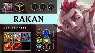 Rakan Support vs Braum - EUW Grandmaster Patch 25.16