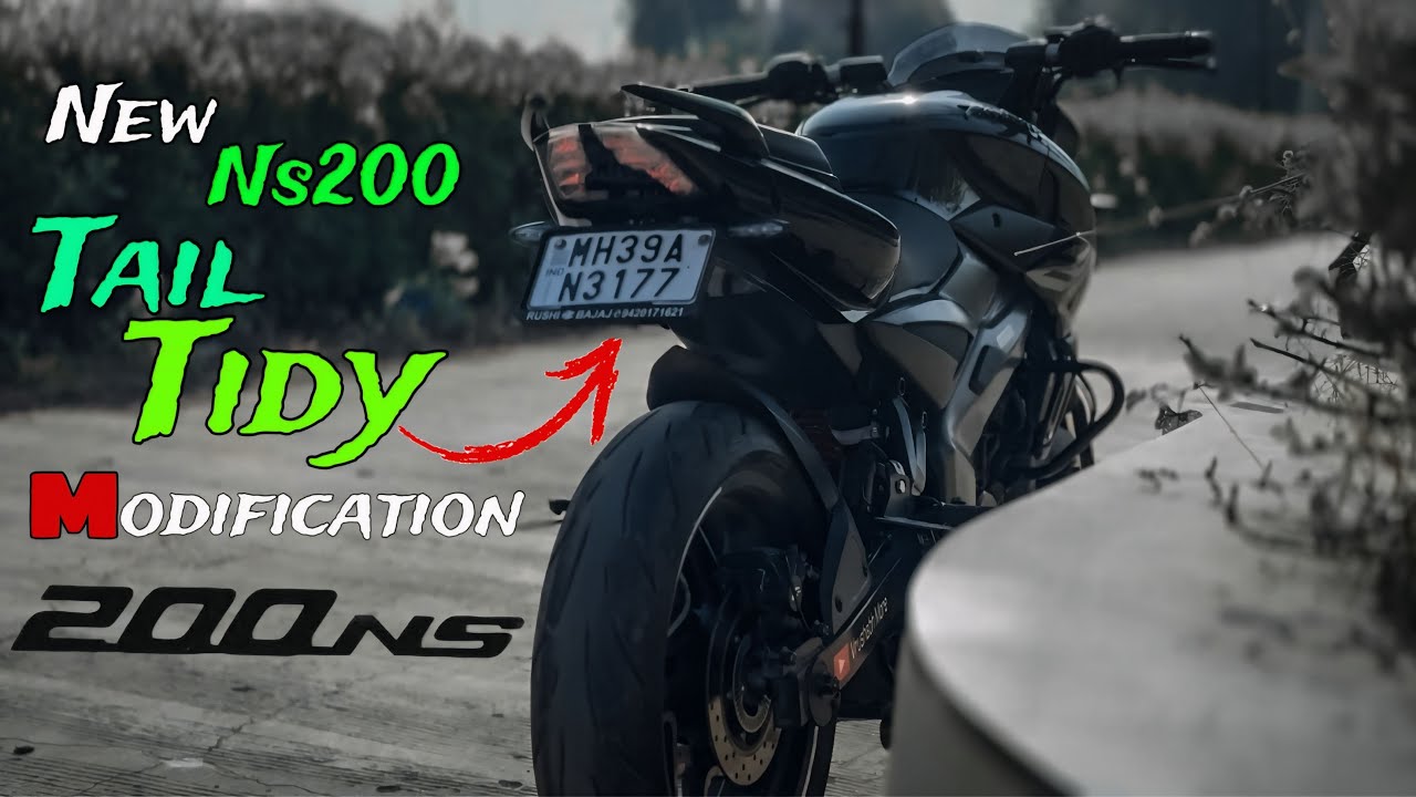 Tail Tidy Modification Of | Pulsar Ns200Bs7 | Professional & Killer Look 😈 | easy for installation