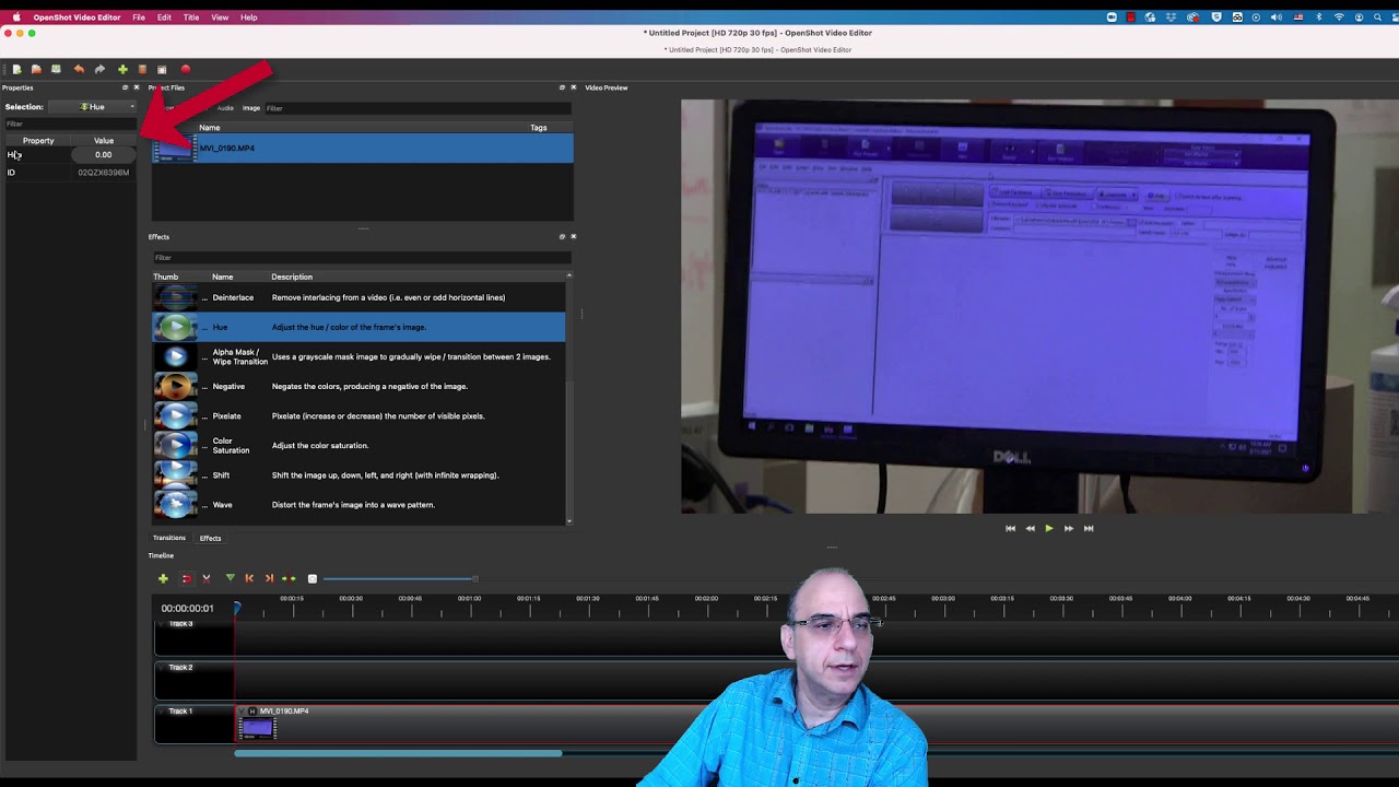 OpenShot Video Editor Hue Adjustment YouTube