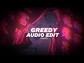 Greedy Sped Up Overlapped Tate Mcrae Edit Audio