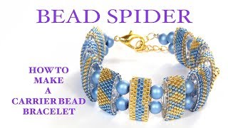 How to make a carrier bead bracelet AND how to read a peyote pattern.