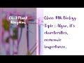 Ch-3 Plant Kingdom: Algae, characterics &amp; economic importance Class11Biology NCERTHandwrittennotes