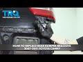 How to Replace Rear Bumper Brackets 2007-2011 Toyota Camry