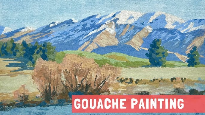 Emma's View - Gouache Landscape Tutorial — Ruth Wilshaw - Modern Gouache  Artist