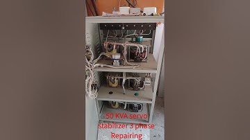 50 KVA 3 phase servo voltage stabilizer automatic voltage Regulator motorised control repair