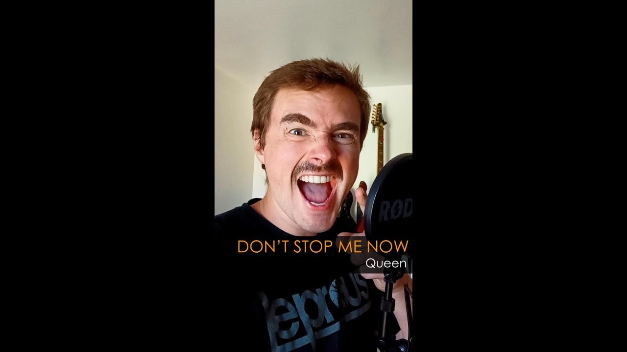 Tocamos este super clásico de Queen, Don't Stop Me Now con un excelente cantante francés #shorts