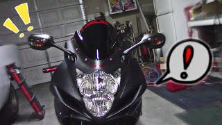 INSTALLING GSXR MIRRORS!