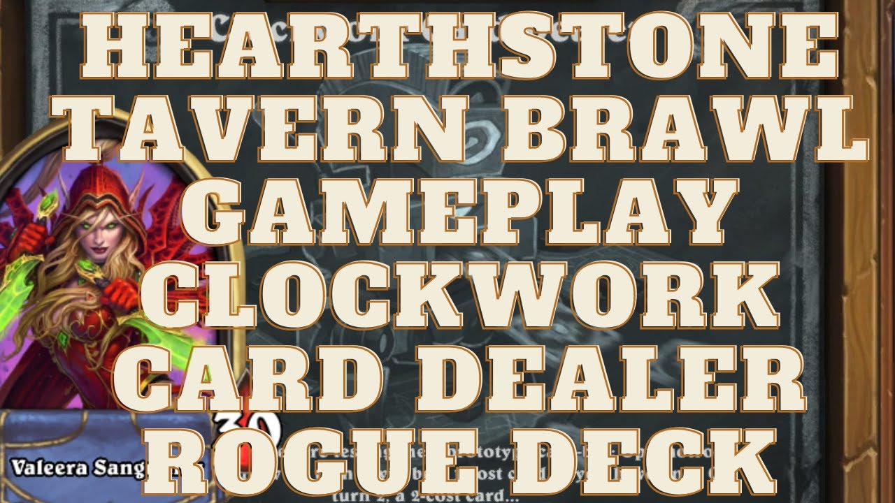🃏 Hearthstone Tavern Brawl Gameplay Clockwork Card Dealer Rogue Deck