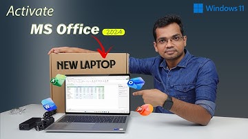 How to activate MS OFFICE 2024 in NEW LAPTOP?  🤔