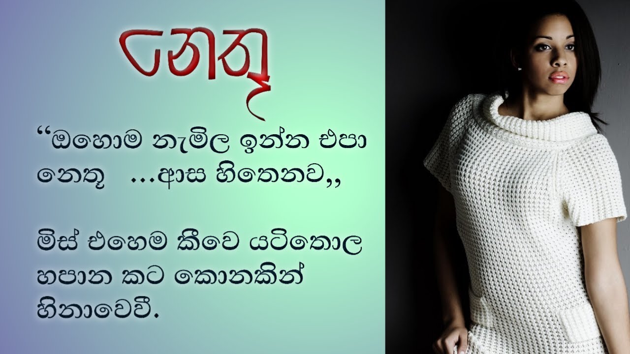 නෙතූ සිංහල කෙටි කතාව/nethu sinhala short story