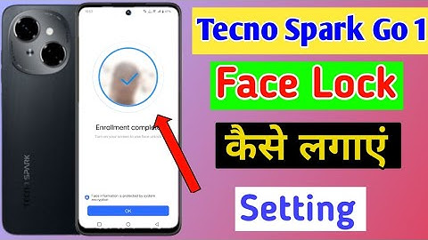 Tecno spark go 1 face lock kaise lagaye/ how to set face lock in tecno spark go 1 /face lock setting