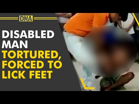 Inhuman act on cam: Disabled man forced to lick feet