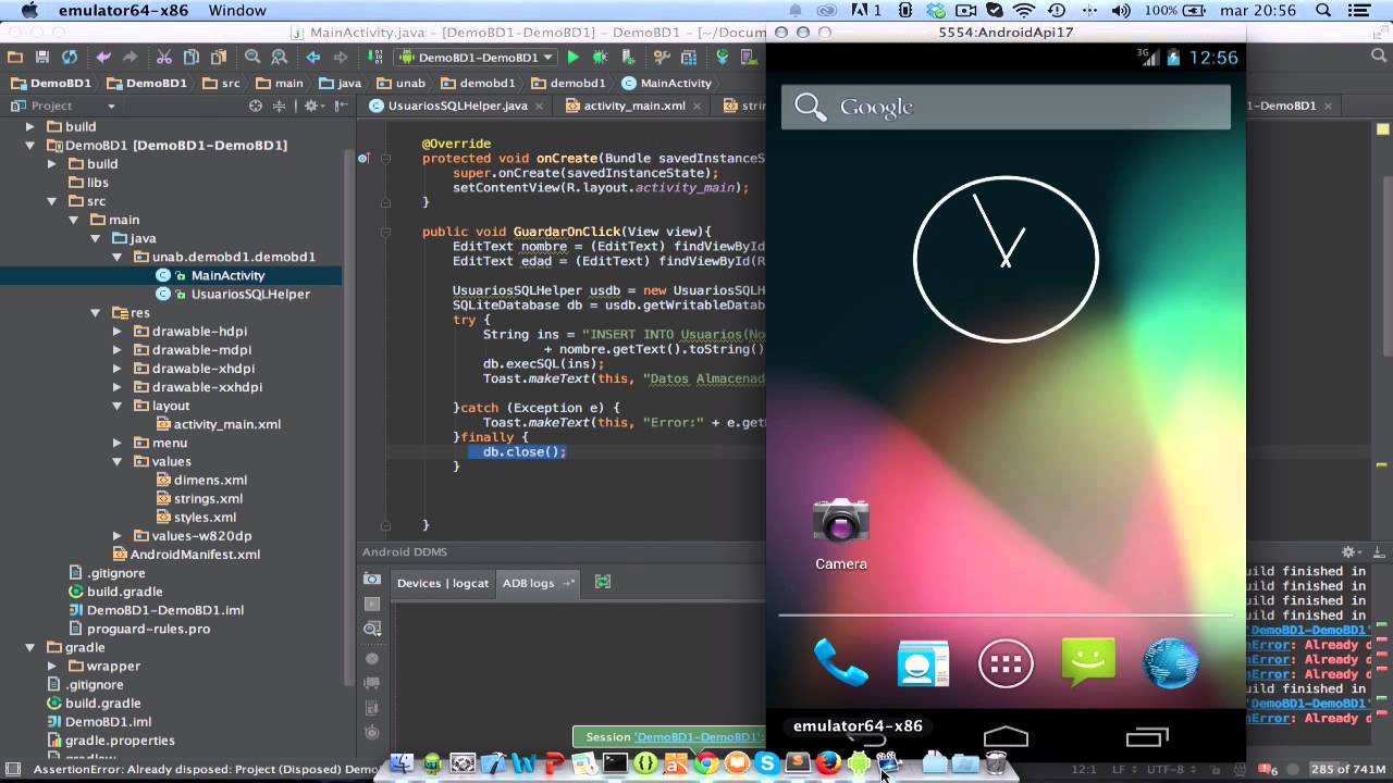 android sqlite tutorial 62 - sqlite read - youtube... Android y Sqlite - YouTube