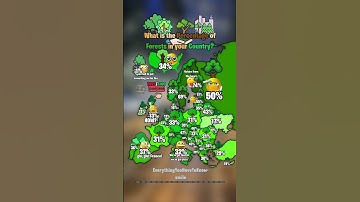 What is the percentage of forests in your country?🌲🌳 #shorts #map #europe #geography