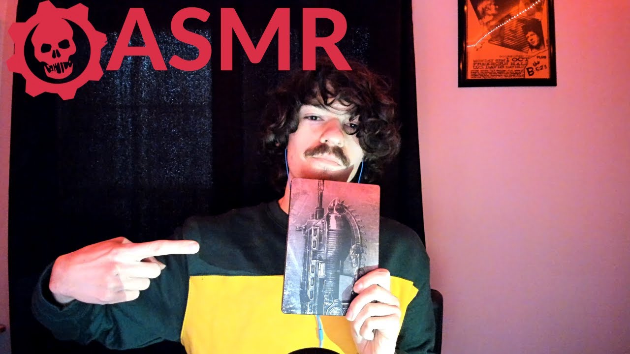 [ASMR] Soft, Gentle Sounds of a Video Game Case Tapping / Gears of War 2 Steel Book