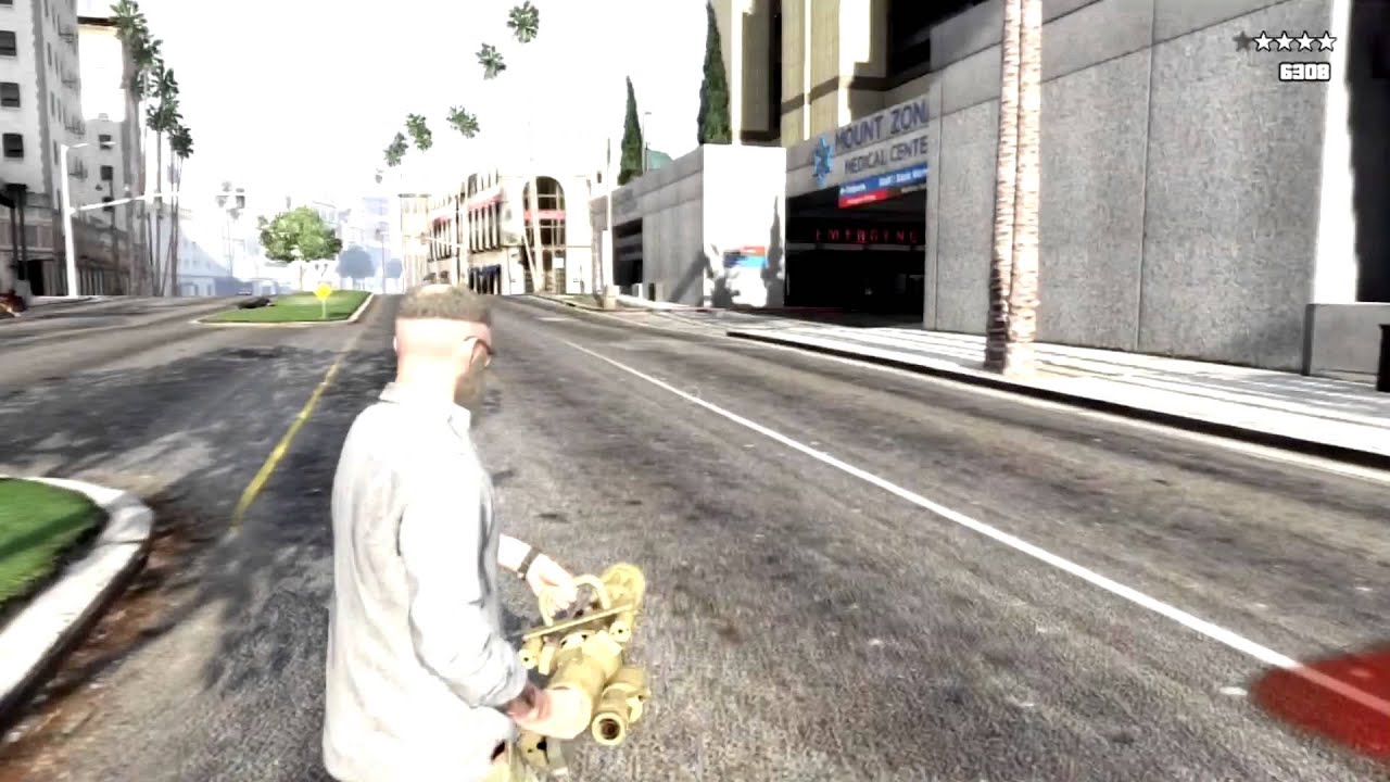 Golden Minigun Rampage (GTA V) YouTube