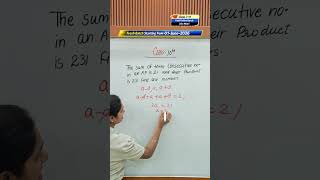 🟢Class‑10 Maths | A.P. Word Problem Explained  The sum of three consecutive numbers in an A.P.