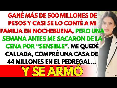 Le oculté a mi familia que gané $500 millones. Pero al comprar una casota, cayeron...