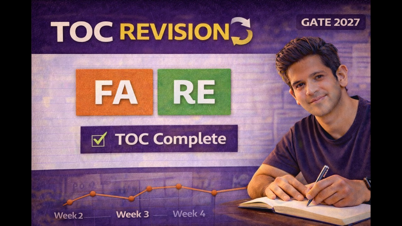 TOC Revision | Finite Automata & Regular Expressions | GATE 2027 - YouTube
