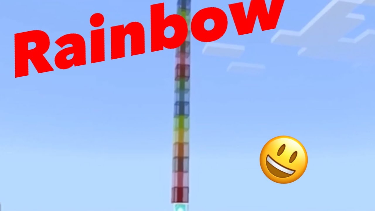 How to make a Rainbow Beaker in Minecraft PE YouTube