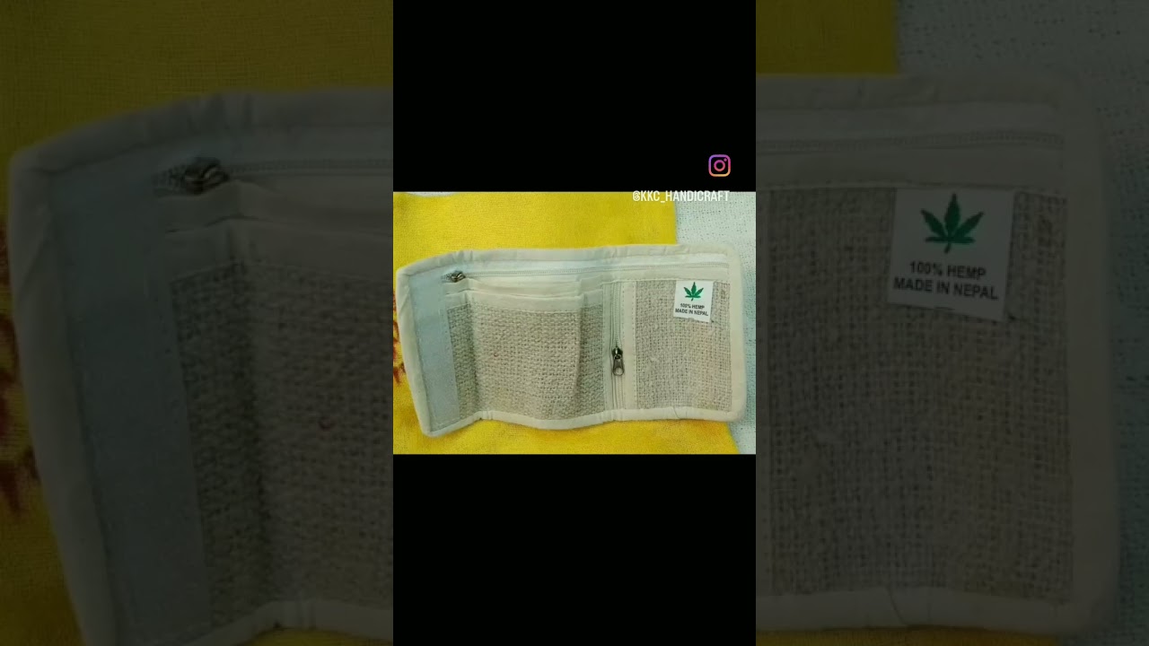 PRICE ₹299 / FREE SHIPPING ALL OVER INDIA🍁😍🍁Hemp Wallet , Organic hemp wallet
