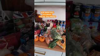 An Aldi food haul, top up shop for the week! Autumn and Halloween goodies 🤎 #aldifoodhaul #aldi