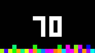 70 Seconds Timer ‐ Flowing Pixels