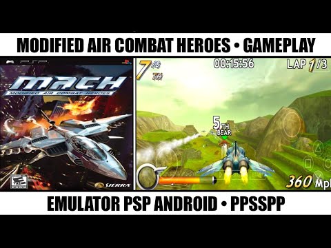 MACH Modified Air Combat Heroes Gameplay PPSSPP | Best PSP Games | Emulator PSP Android