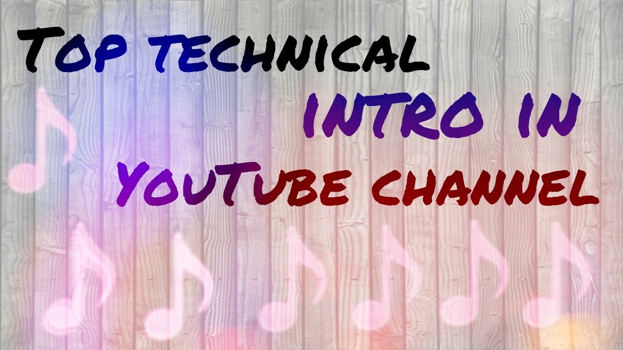 Top tech professional intro in YouTube channel - YouTube