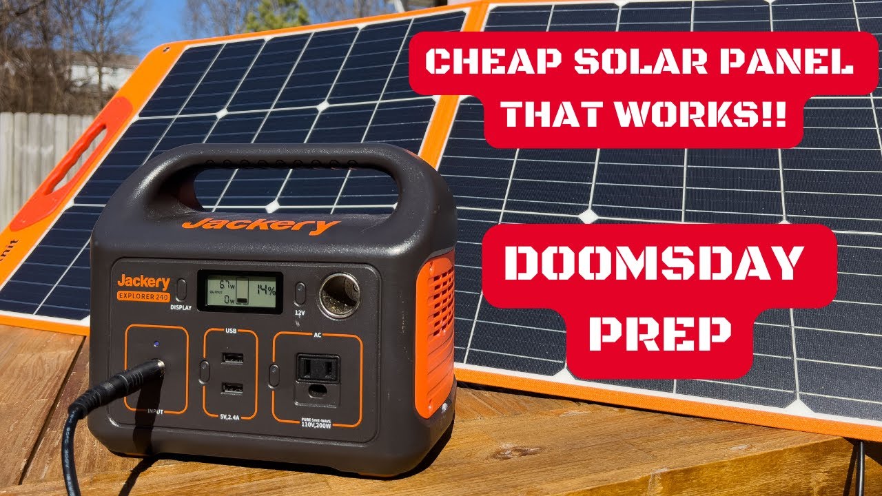 CHEAP SOLAR PANEL DOOMSDAY PREP + SHTF YouTube
