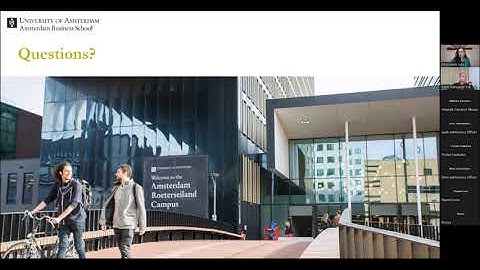 UvA | BSc Business Administration: Admission and Selection webinar - January 2023