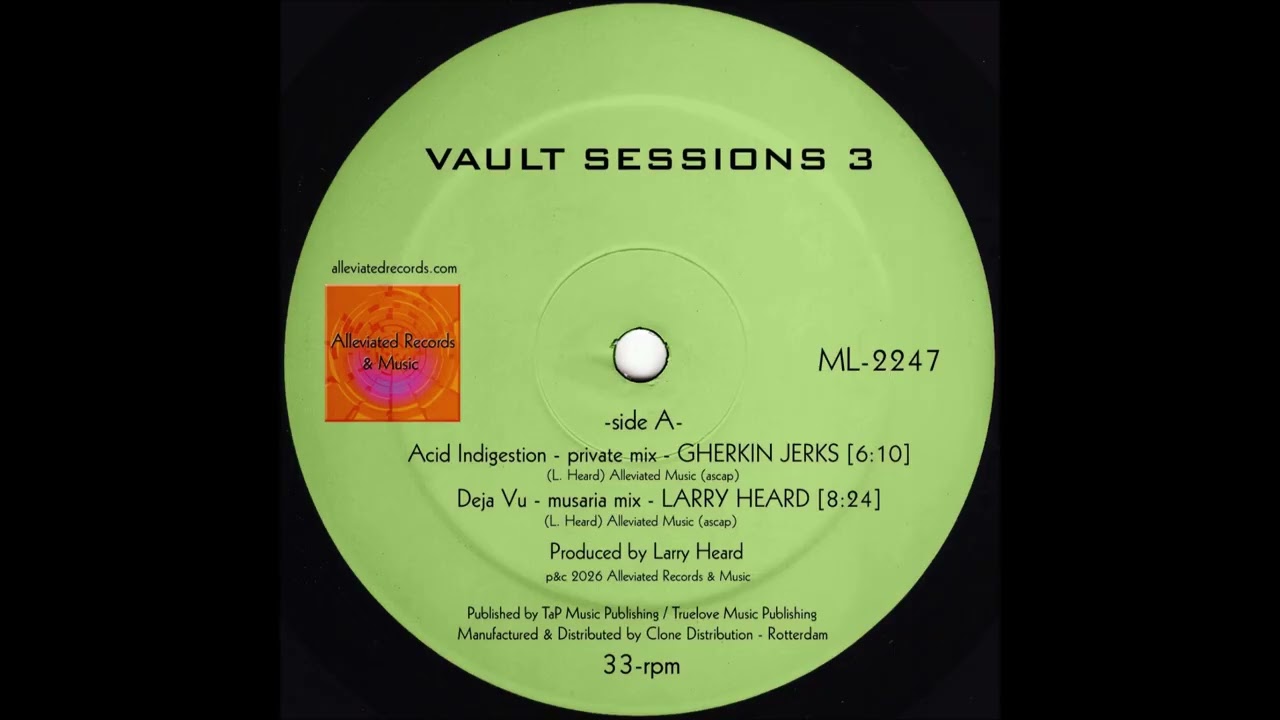 Larry Heard: Vault Sessions 3 Vinyl. Norman Records UK