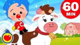 The Cow Named Lola ♫ + More Farm Nursery Rhymes & Kids Songs (60 Min) ♫ Plim Plim