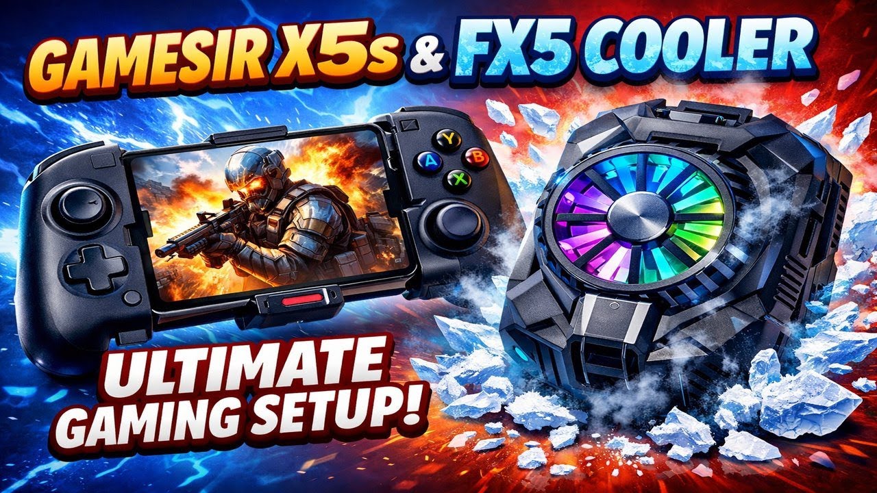 Использование кулеров Gamesir X5s и Gamesir FX5 на моем Razer Edge 5G в 2026 году.