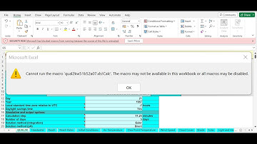 Cara Mengatasi Error Security Risk atau Cannot Run the Macro Aplikasi Qual2Kw/Run VBA
