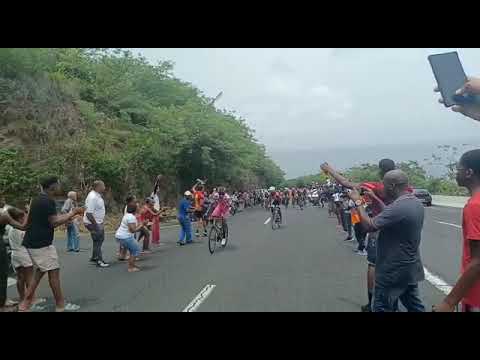 passage au sommet de Case-Pilote tour de martinique 2022