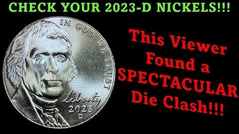 CHECK YOUR NEW 2023-D JEFFERSON NICKELS!!  Die Clash Found by a Viewer!!! #livecoinqa #therealdeal