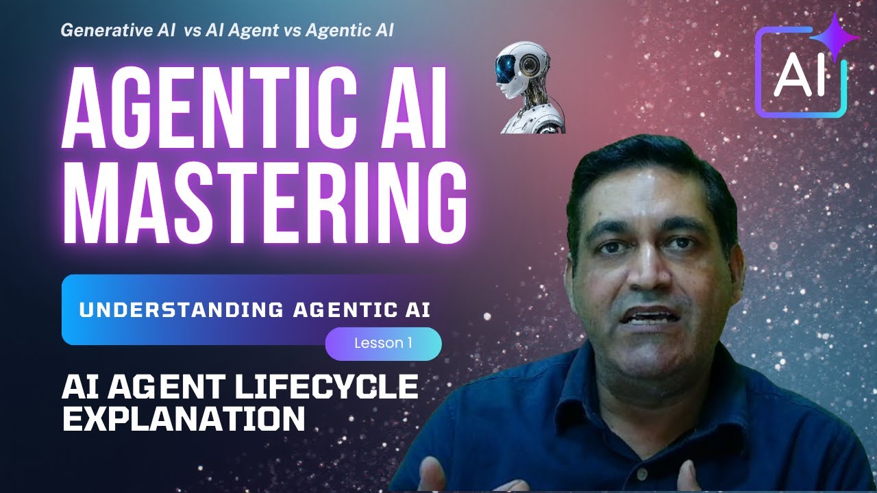 Lesson 1: Gen AI vs AI Agent vs Agentic AI | Agentic AI Explained + AI ...