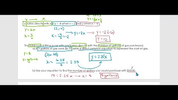 9.1 Direct & Inverse Variation