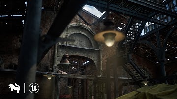 Victorian Market in Abandoned Factory Building | Available for Unity & Unreal Engine | Game-Ready