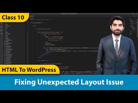 Fixing Unexpected Layout Issue | WordPress Theme Development | HTML To WordPress | Urdu / Hindi