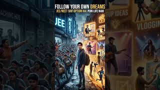 JEE/NEET Sirf Option Hai, Puri Life Nahi 🔥 | Follow Your Own Dreams #viral #shorts
