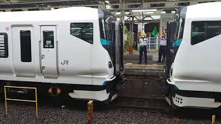 JR東日本　熱海駅　特急踊り子号　E257系　連結