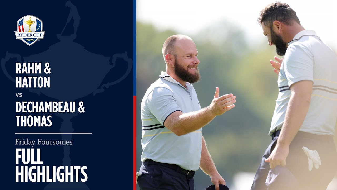 Rahm & Hatton vs DeChambeau & Thomas | Full Highlights | 2025 Ryder Cup