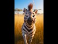 Striped Savanna Mystery! 🦓❓ Wait for 3..2..1! Guess Who #GuessTheAnimal #Zebra #SavannaAnimals