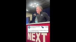 #Titans GM Mike Borgonzi weighs in