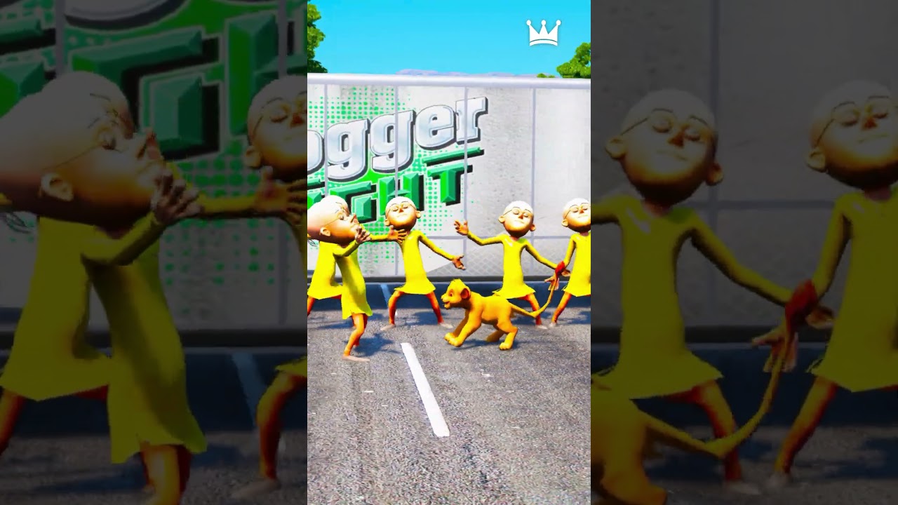 GTA V : SPIDER-GIRL SAVING BABY LION 🥺 | 