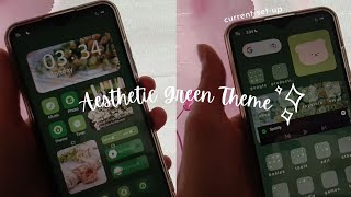 how to have an aesthetic (android) phone - aesthetic green theme🍃🍵 screenshot 3